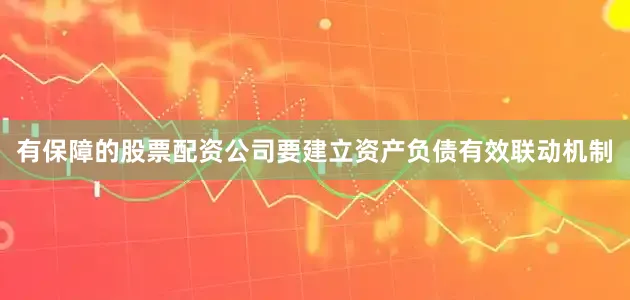 有保障的股票配资公司要建立资产负债有效联动机制