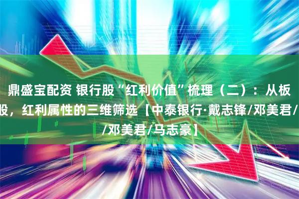 鼎盛宝配资 银行股“红利价值”梳理（二）：从板块到个股，红利属性的三维筛选【中泰银行·戴志锋/邓美君/马志豪】